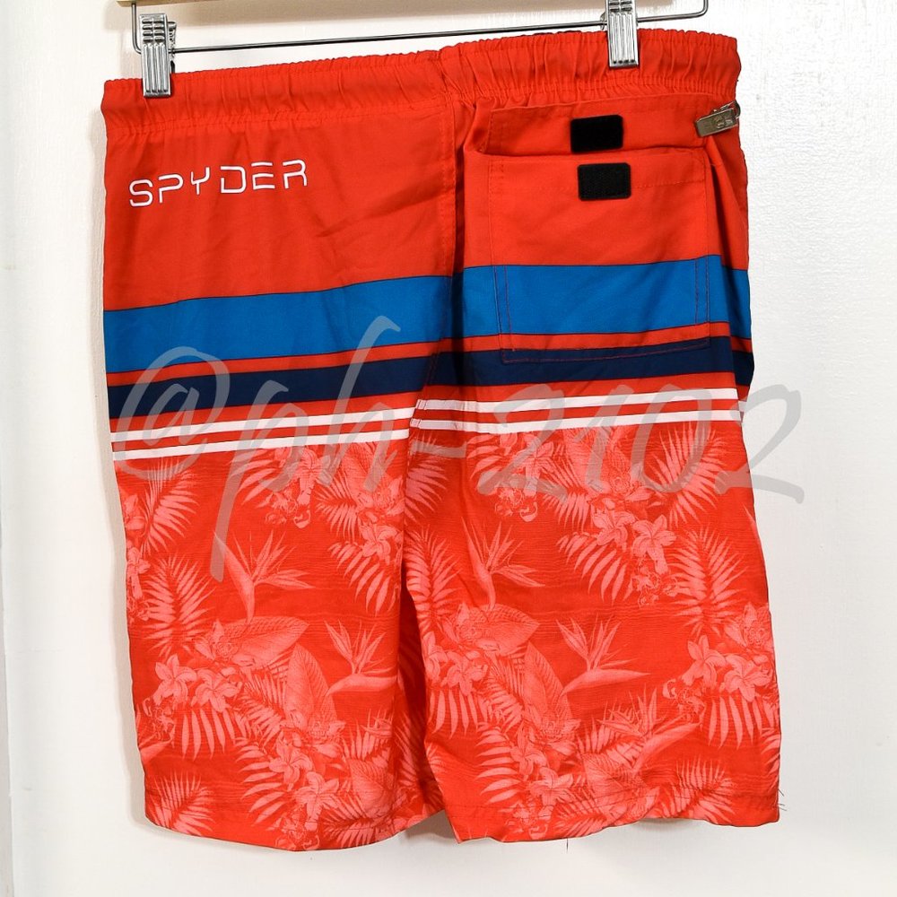 Spyder BOYS Youth 2-piece Swim Set BLUE - Picture 9 of 13